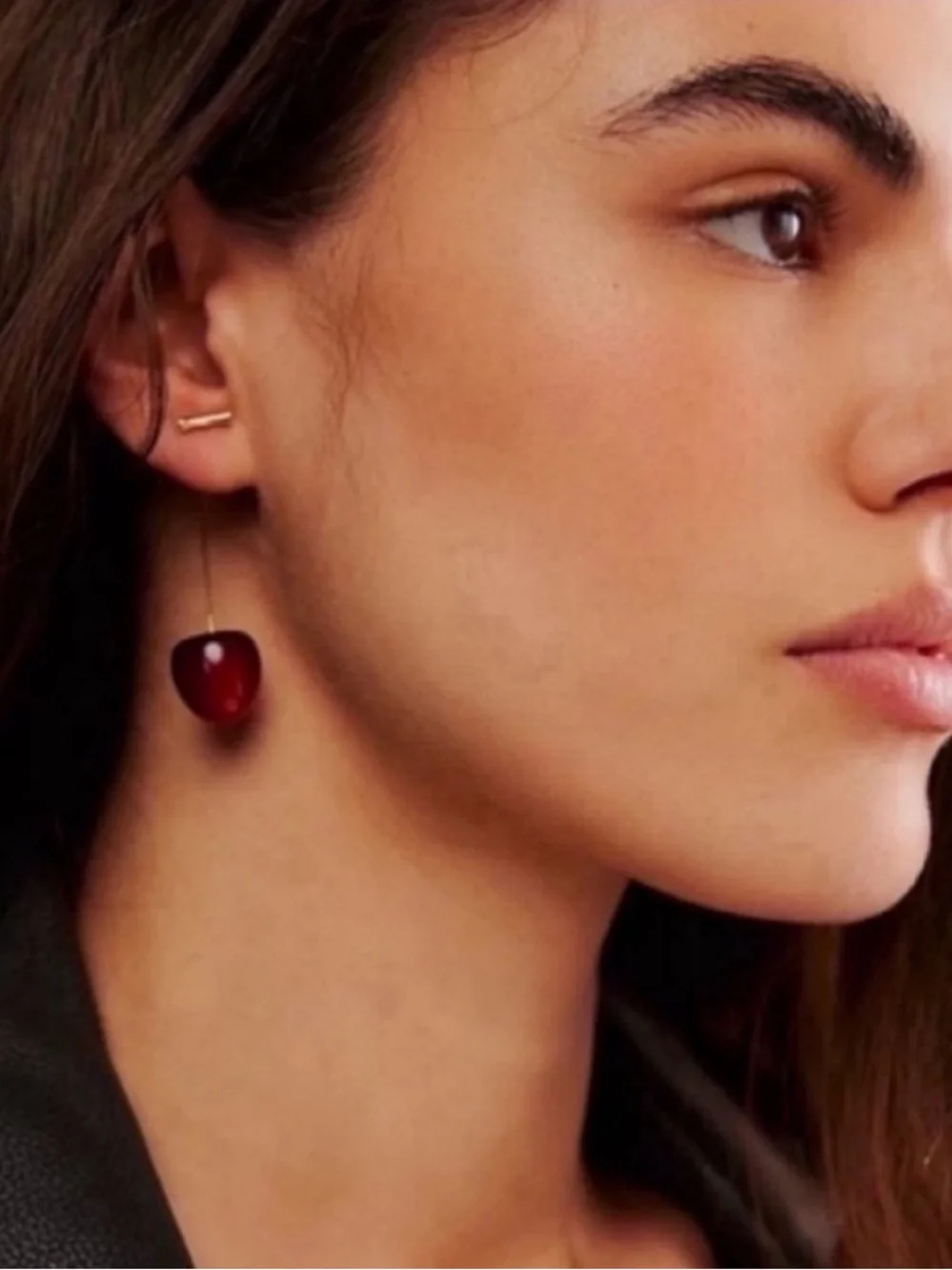 New! Free People Cherry Drop Earrings (1021) NWOT